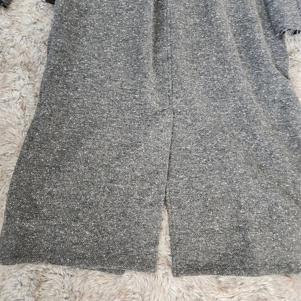 Free People Ellington Duster Coat In Charcoal Gray‎ Wool Blend Button Front